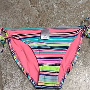 Colorful Striped Bikini Bottom